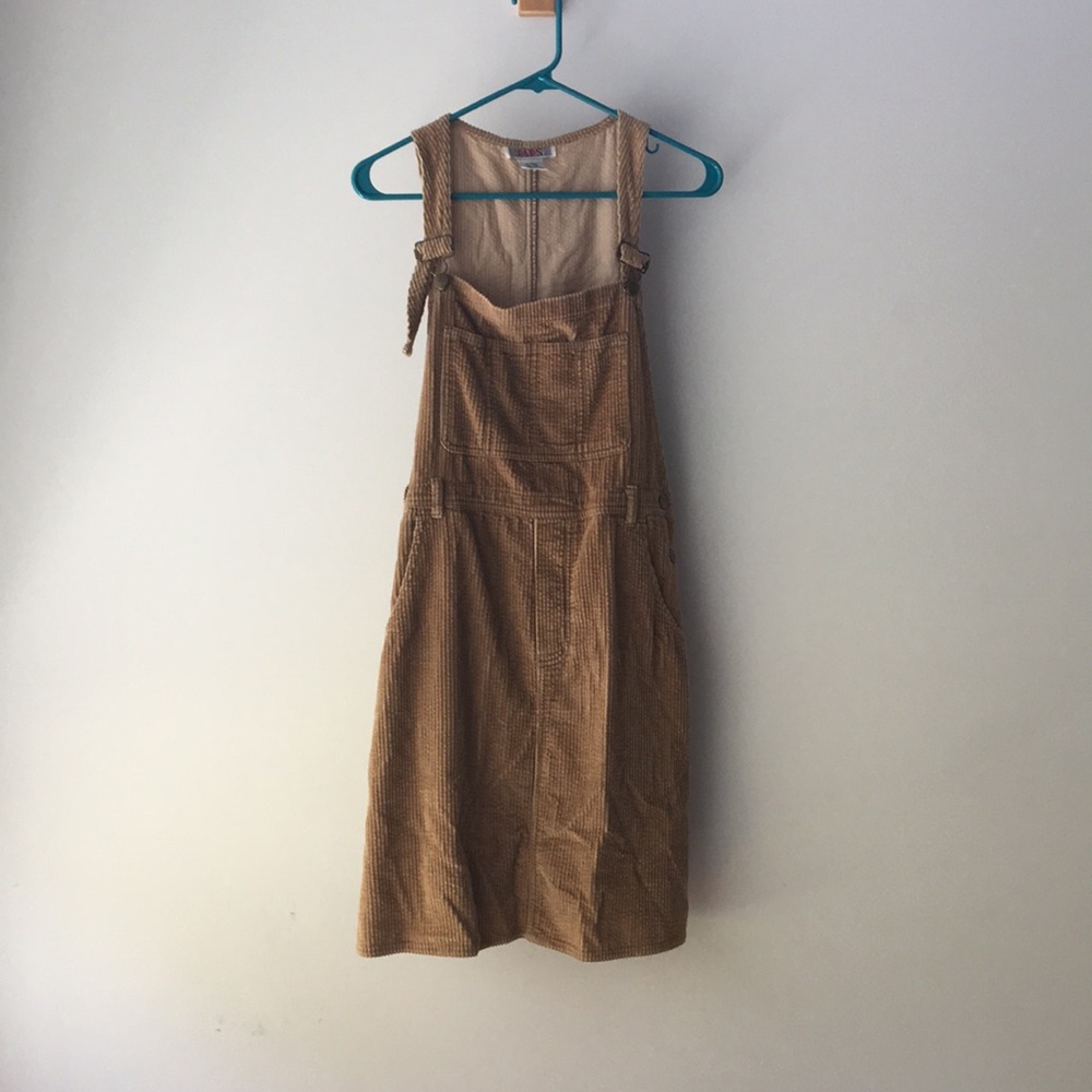 Vintage corduroy overall dress